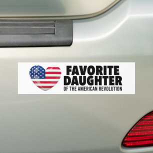 Favourite Daughter of the American Revolution DAR Bumper Sticker