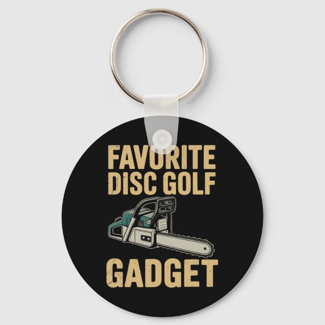 Favourite Disc Golf Gadget Funny Disc Golf _1  Key Ring (Front)