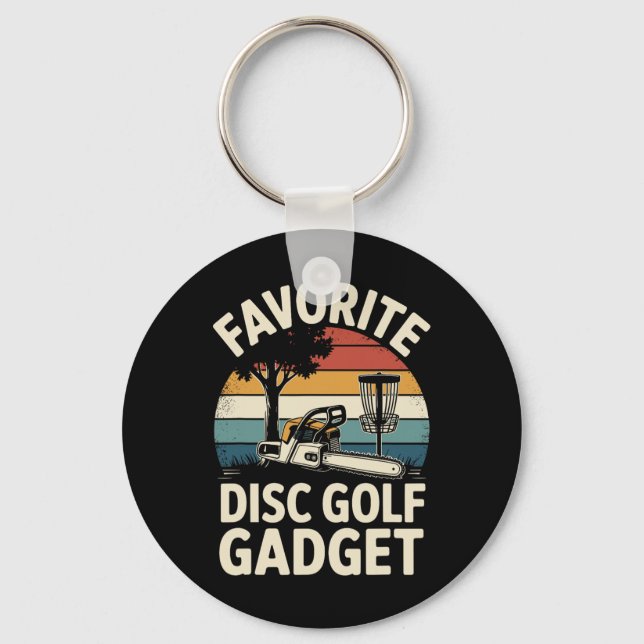Favourite Disc Golf Gadget Funny Disc Golf _6  Key Ring (Front)