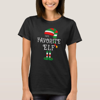 Favourite Elf Family Christmas Matching Pyjamas Gr T-Shirt