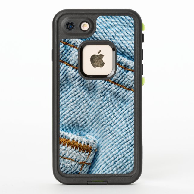 Favourite Faded Comfortable Blue Jeans LifeProof iPhone Case (Back)