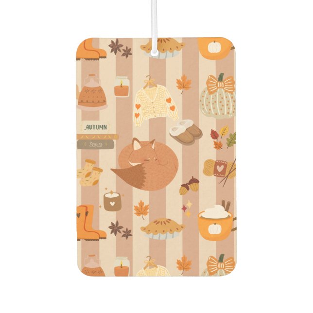   Favourite Fall Things Car Air Freshener (Front)