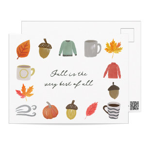 Favourite Fall Things Postcard