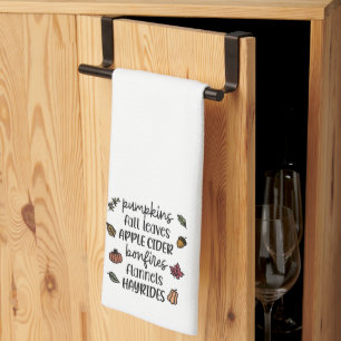 Favourite Fall Things Tea Towel
