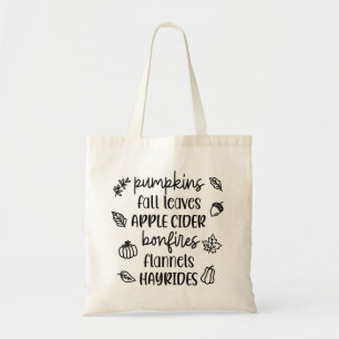 Favourite Fall Things Tote Bag