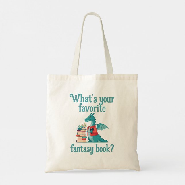 Favourite Fantasy Book Conversation Starter Tote Bag (Back)