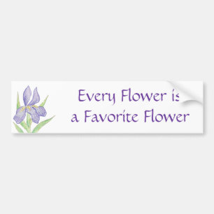 Favourite Flower Bumper Sticker