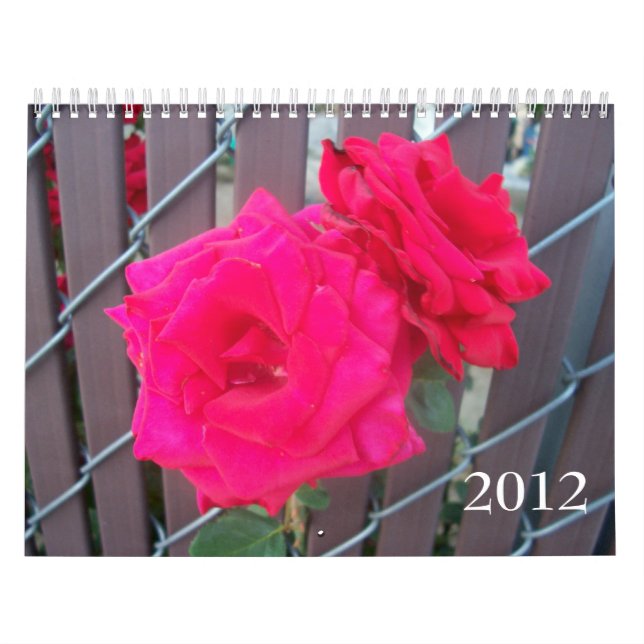 Favourite Flowers Photos Customisable Calendar (Cover)