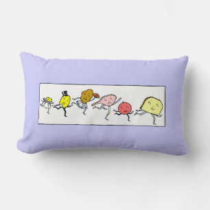 Favourite Foods Vintage Art Pillow