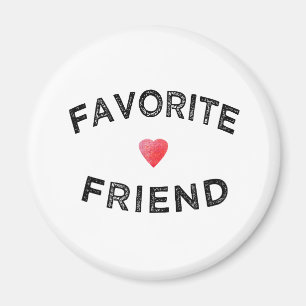 Favourite Friend Crimson Heart BFF Birthday sister Magnet