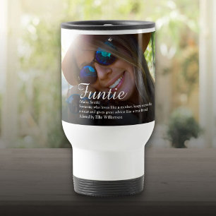 Favourite Funtie Aunt Auntie Definition Photo Travel Mug