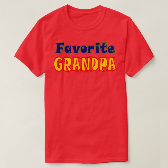 Favourite Grandpa T-Shirt (Design Front)