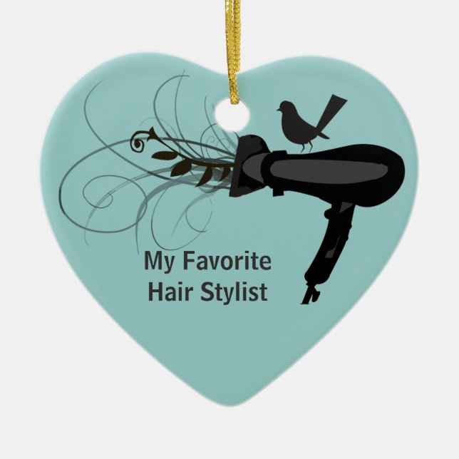 Favourite Hair Stylist Ceramic Ornament (Front)