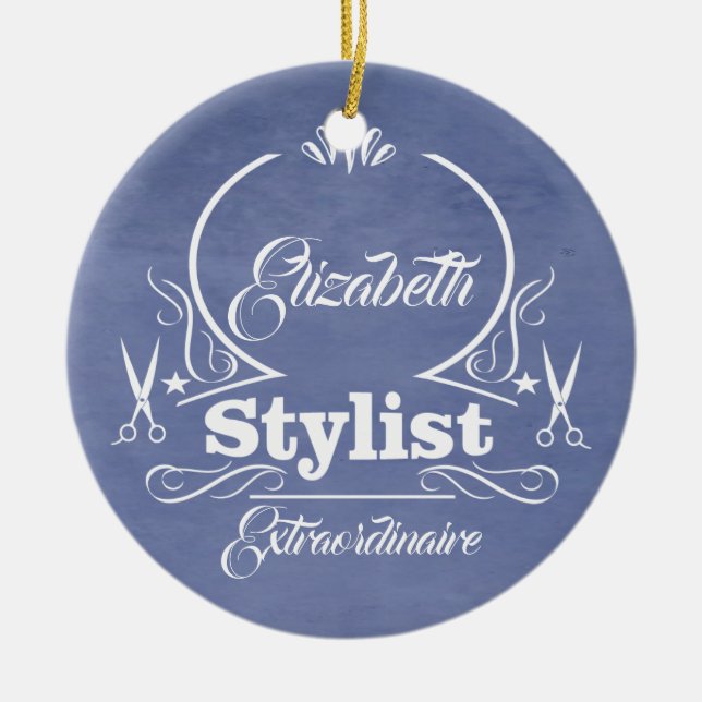 Favourite Hair Stylist Ceramic Ornament (Front)