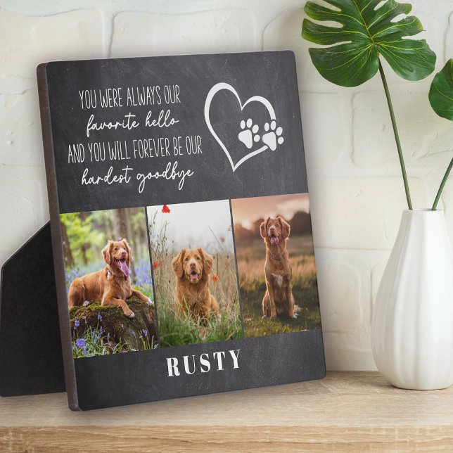 Favourite Hello Hardest Goodbye Pet Memorial Plaque (Creator Uploaded)