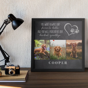 Favourite Hello Hardest Goodbye Pet Memorial Poster