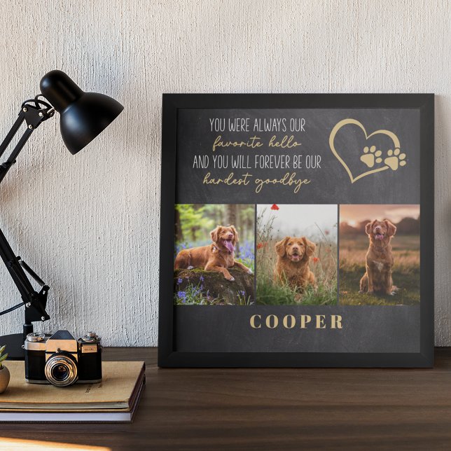 Favourite Hello Hardest Goodbye Pet Memorial Poster (Creator Uploaded)