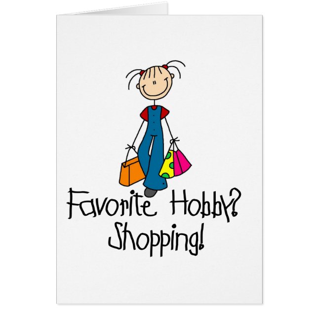 Favourite Hobby Shopping Card (Front)