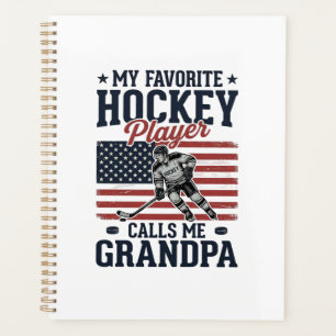 Favourite Hockey Player Calls Me Grandpa Vintage S Planner