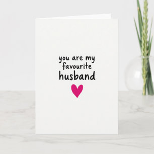 Favourite Husband Love Card
