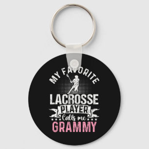 Favourite Lacrosse Player Calls Me Grammy Funny Key Ring
