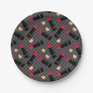 Favourite lipstick throw pillow paper plate