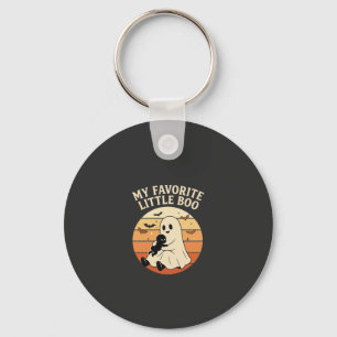 Favourite Little Boo Halloween Ghost Baby Retro Su Key Ring