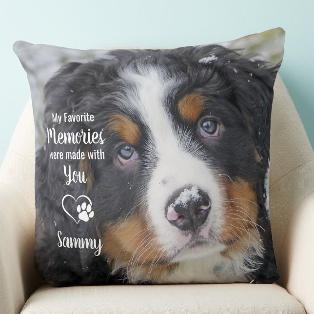 Favourite Memories Dog Lover Pet Loss Pet Memorial Cushion (Creator Uploaded)