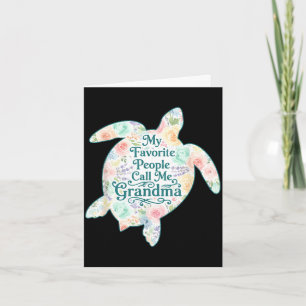 Favourite people call grandma funny mothers day card