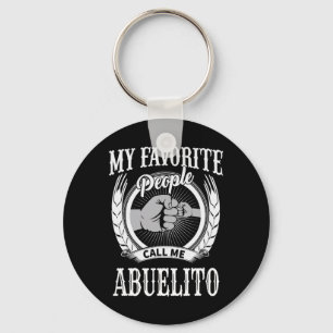 Favourite People Call Me Abuelito Mexican Spanish  Key Ring
