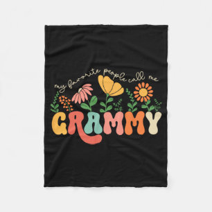 Favourite People Call Me Grammy Mothers Day Fleece Blanket