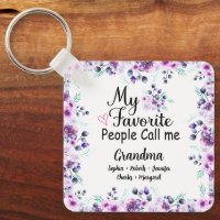 Favourite People Call Me Grandma | Grandkids Name