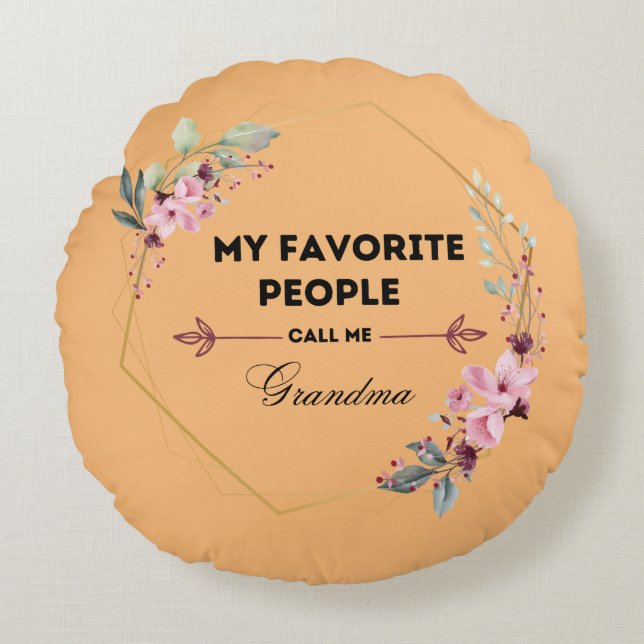 favourite people call me grandma pillow (Front)