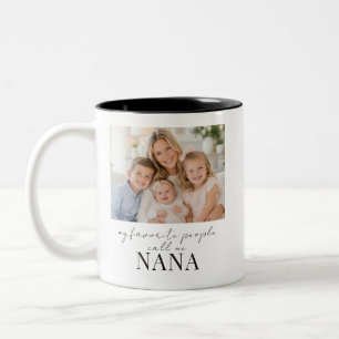 Favourite People Call Me Nana Gift Photo Two-Tone Coffee Mug