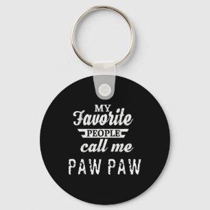 Favourite People Call Me Paw Paw Grandpa  Key Ring