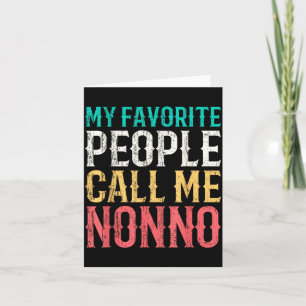 Favourite People Call Nonno Mothers Day Funny Card