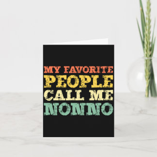 Favourite people call nonno vintage long sleeve card