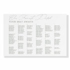 Favourite People Wedding Alphabetic Seating Chart