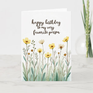 Favourite Person Birthday Card