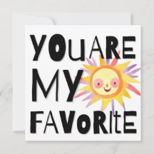 Favourite Person Card