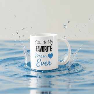 Favourite person ever personalised coffee mug