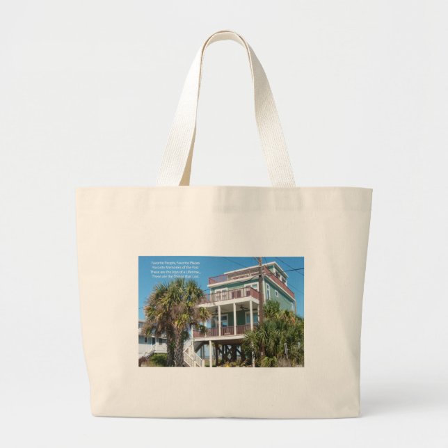 Favourite Places Large Tote Bag (Front)
