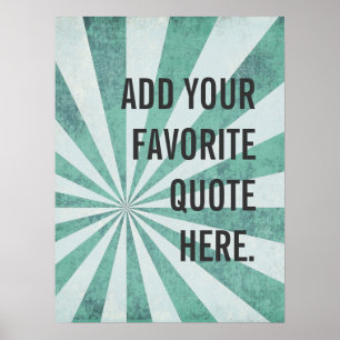 Favourite Quote Poster, Custom Personalised Poster