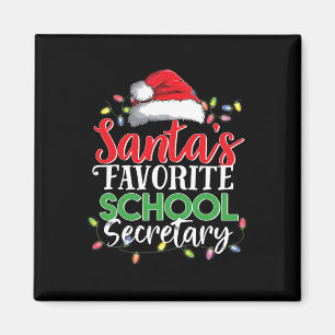 Favourite School Secretary Christmas Funny Xmas Gi Magnet