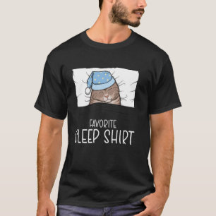 Favourite Sleep Shirt Scottish Fold Cat, Napping C