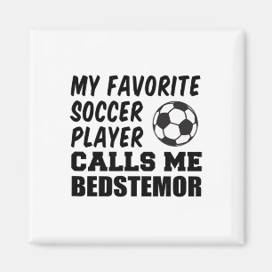 Favourite Soccer Player Calls Me Bedstemor Danish Magnet