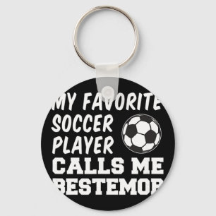 Favourite Soccer Player Calls Me Bestemor Norwegia Key Ring