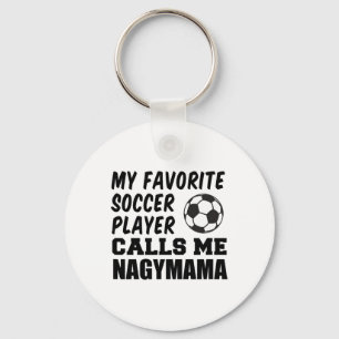 Favourite Soccer Player Calls Me Nagymama Hungaria Key Ring
