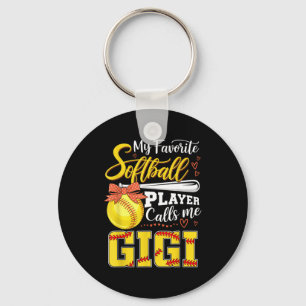 Favourite softball player calls gigi tee mothers d key ring