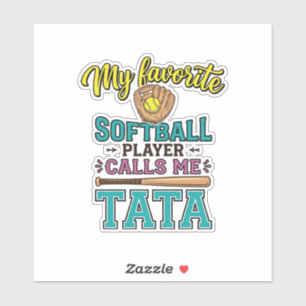 Favourite Softball Player Calls Me TATA Shirt Desi